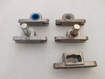 Crown small door clip 7-shaped Chuck frameless glass door upper and lower clamp shaft top curved Chuck domestic floor Spring general accessories