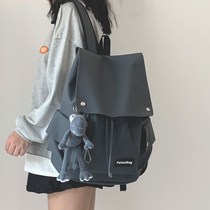 School bag female high school students Japanese ins Tide brand tooling large capacity backpack women leisure travel backpack men
