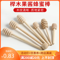 Woody Honey Stirring Stick No Lacquer No Wax-Style Commercial Honey Stick Access Wood Rod Whipped Stick Tool Companion Gift
