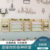  Wall-mounted nail glue display rack Wrought iron shelf Nail polish glue shelf Perfume shelf Cosmetics wall storage
