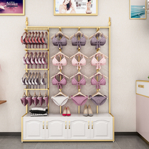 Golden wall underwear underwear shelf store is hanging side-hanging bra display rack shopping mall hanging underwear shelf