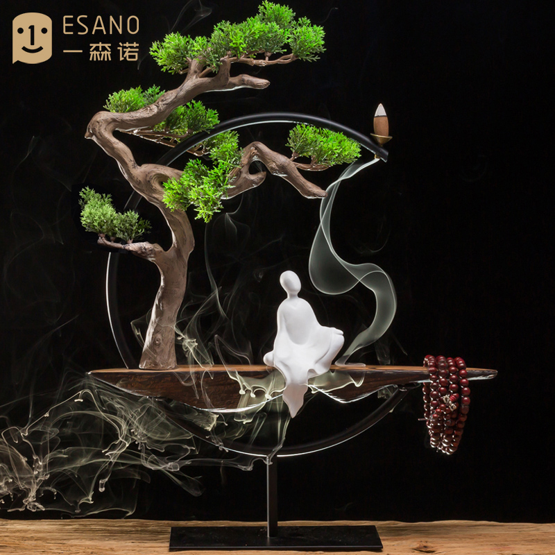 Reverse flow incense stove decoration sandalwood household indoor Zen for Buddhist tea ceremony creative large-scale incense and aloes Tao viewing
