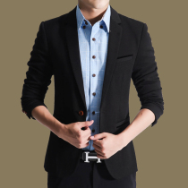 Autumn and winter casual suit jacket men plus velvet slim Korean trend youth single West Small suit men Professional Business