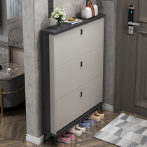 Italian ultra-thin shoe cabinet home door light luxury porch cabinet flip bucket style simple modern small household shoe rack