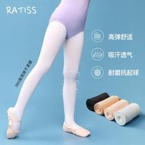 Childrens dance socks spring and autumn pantyhose professional practice socks girls summer thin section white ballet socks