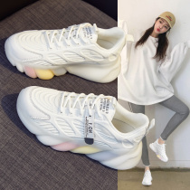 Dad shoes womens shoes 2021 new summer all-match spring and autumn burst white shoes casual sports shoes ins tide