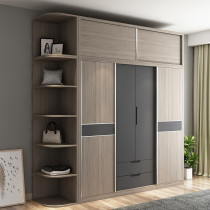 Nordic sliding door wardrobe modern simple home bedroom cabinet rental room combined overall storage locker
