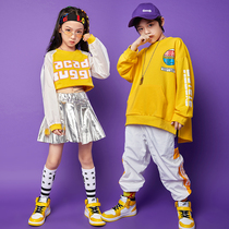 Childrens cheerleading suit hip-hop street dance dress girl jazz dance modern dance performance dress cheerleading team performance suit