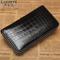 Avocado leather belly leather handbag man bag genuine leather large capacity avocado leather belly leather male double zipped hand grab bag hand grip bag