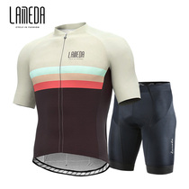 2021 New Lampada Riding Suit Summer Men Short Sleeve Set Road Mountain Bike Bike Top