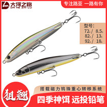 3 only Sniped Water Pencil Big River Road Zhang Boss Super Far Throw Lujah Bait Fishing Teething Mandarin Fish God