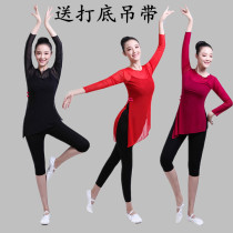 Classical dance practice suit female dance dress dance dress dance square dance dress encrypted elastic network performance suit