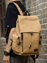 Trendy brand travel rucksack mens double shoulder bag fashion trend computer bag Student bag large capacity casual mens bag