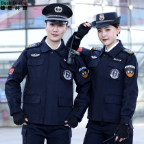 Security overalls set mens spring and autumn security uniforms winter grid training uniforms overalls women