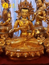 Vajra Buddha statue Nepal Sakyamuni master handmade works full gilt statue high 50cm