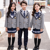 Middle school student suit School uniform suit Suit Spring and autumn class suit College style Autumn and winter primary school student kindergarten garden clothing