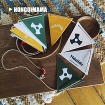 vidalido outdoor camping decoration special bunting camp flag logo flag pennant atmosphere