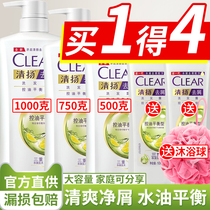 Qingyang anti-dandruff oil control shampoo Dew anti-dandruff unisex flagship store Official flagship family outfit