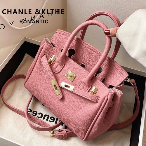 Портативная платиновая сумка на одно плечо, 2023, из натуральной кожи, премиум класс, в западном стиле