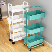 Cart storage rack floor bedroom bedside snack rack baby products storage kitchen bathroom storage rack