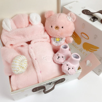 Newborn baby clothes gift box set autumn and winter high-end full moon baby send meet gift female treasure 100 days warm