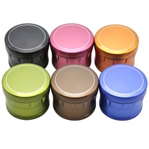 High quality aluminum alloy 63mm color Herb Spice grinder 4 layer exquisite cigarette grinder for hand cigarette pipe