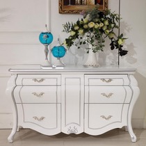 Huatian European style entrance cabinet Classical entrance desk Living room Dining side cabinet entrance Hotel decoration table End view table entrance