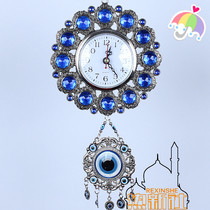 Safe blue eyes Wall-mounted diamond-set eyes hanging watch Safe watch pendant pendant