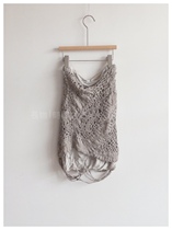 The old exception 05 hand-woven mulberry silk tube top vest