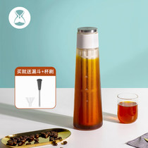 Temo ice pick Cold brew bottle Cold brew coffee pot Glass Iced coffee Cold brew fruit teapot Juice cold water pot
