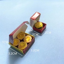 Mini Japanese food and play simulation play house toy food egg tart package small snack play house miniature toy