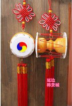 North Korean drum pendant round drum waist drum long drum peace knot Korean restaurant Restaurant Restaurant shop opening decoration decoration decoration hanging