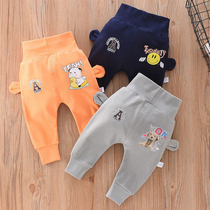 Baby big fart pants high waist and protective belly PP pants Develed male baby pants children children Childrens spring and autumn outwear