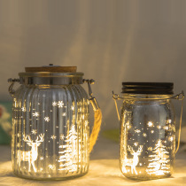 Luminous wishing bottle DIY star bottle origami thousand paper crane glass bottle lucky luminous star bottle gift