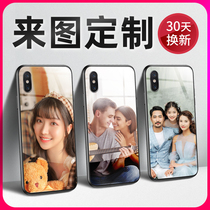 Mobile phone case customization arbitrary model private customized photos custom-made pictures diy glass custom pictures liquid silicone soft set customized patterns homemade couples