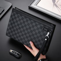 Mens hand grab bag 2021 new big hand bag Mens large capacity clip bag Wash Bag Fashion Boomer Casual Carry Bag