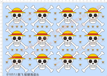 Anime hand-made ONE PIECE ONE PIECE (pirate ship) universal logo special water sticker(01051J)