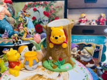 Ceramic stump Winnie the Pooh pen holder Vase ornaments water bottle rack storage ceramic cute cartoon