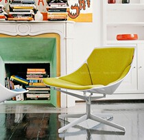 Glass GRP space chair fashion minimalist modern leisure chair in talks to receive armchair profiled rhombus office furniture