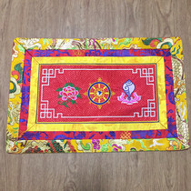 3 pieces of low-cost promotional machine embroidered Falun white snail Vajra bolls cushion cloth mat