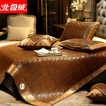 Folding home cool mat mahjong mat bamboo mat summer double 1 8 m bed 1 5m1 2 XI Three sets of ice silk sensation