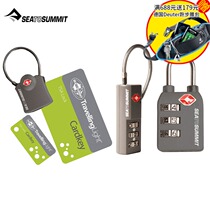 Import Australia Sea to Summit travel TSA combination lock Customs certification card key Luggage lock cable