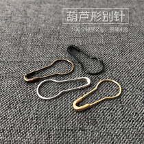 Gourd-shaped pin safety buckle tag hanging rope accessories pin pear-shaped hook pin brooch wholesale