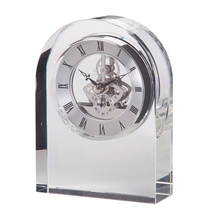 Dartington British domestic dome transparent table clock simple desktop clock crystal glass clock 15cm