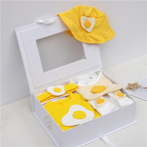  Newborn baby clothes baby spring and summer clothes Western style suit new full moon 100-day-old baby gift box gift