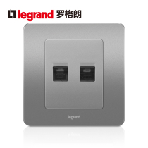  Legrand switch socket panel Yidian alcohol sand steel telephone Computer network voice super signal type 86