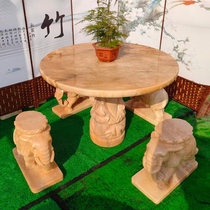 Antique stone table marble courtyard stone table elephant stone bench evening glow stone table white marble outdoor stone table and chair