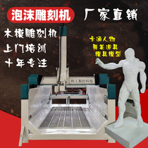 Foam engraving machine Wood mold engraving machine Four-axis five-axis Meichen sculpture props Cartoon character engraving machine