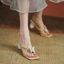 MAROLIO do not hit the fashion @ sandals female Summer Lady French fairy style high heels design sense minority