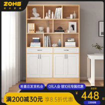 Bookcase landing household dustproof bookcase lockers with doors office storage cabinet display cabinet modern Nordic cabinet